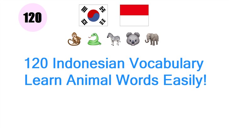 120 Indonesian Vocabulary: Learn Animal Words Easily!